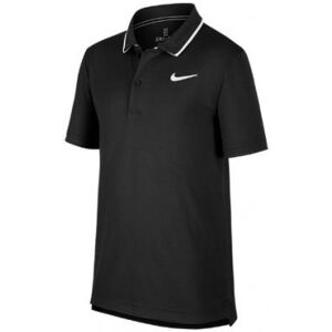 NIKE Court Dry Polo Team Boys Black (S)