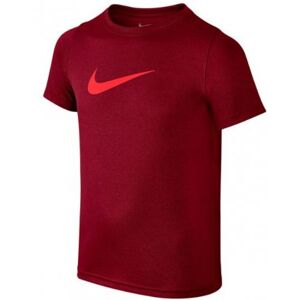 NIKE Dry Tee SS Swoosh Boys Red (S)