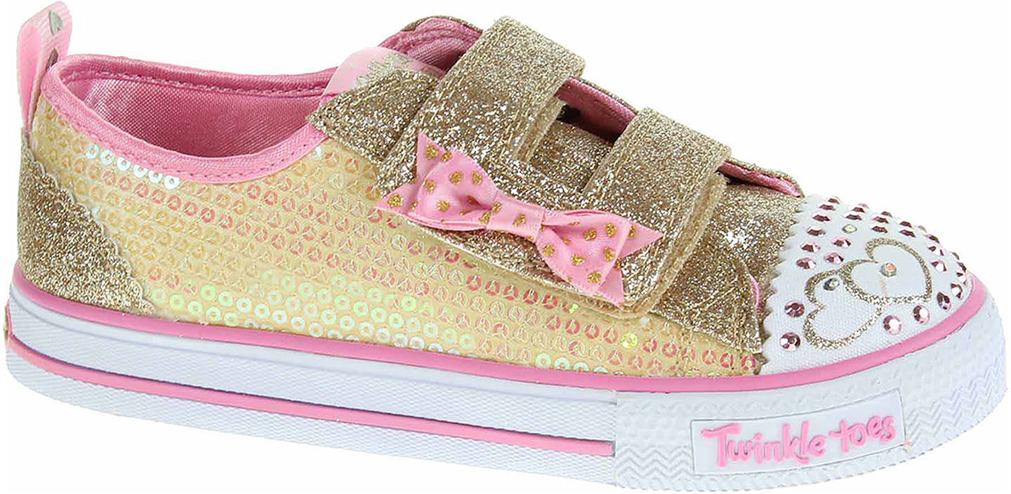 Skechers S Lights-Shuffles - Itsy Bitsy gold-pink 22