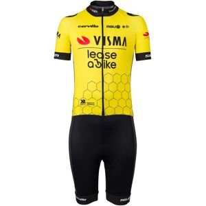 AGU Set Visma Lease a Bike Kinder 2024 Children's Kit (cycling jersey + cycling shorts) Set (2 pieces)