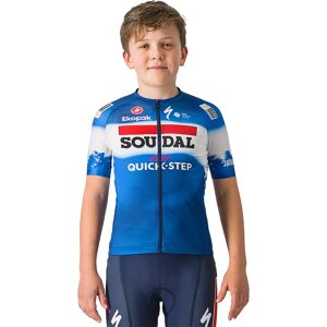 Castelli SOUDAL QUICK-STEP Kids Jersey 2024 Short Sleeve Jersey, size L