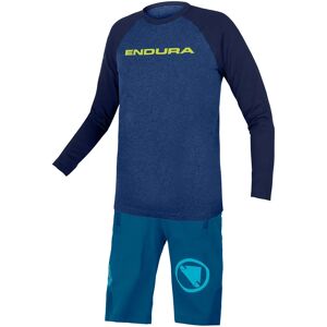 ENDURA One Clan Children's Kit (cycling jersey + cycling shorts) Kids Set (2 pieces), Kids cycling clothing