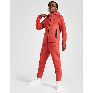 Nike Tech Fleece Track Pants Junior - Light University Red Heather/Black/Black - Kids, Light University Red Heather/Black/Black