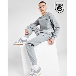 adidas Badge Of Sport Contrast Crew Tracksuit Junior - Grey, Grey