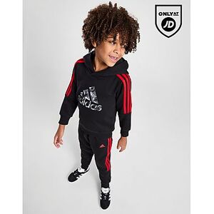 adidas Badge of Sport Graphic Tracksuit Children - Black, Black