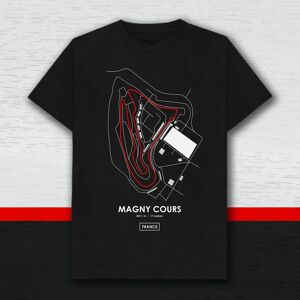 Race Crate Magny Cours France Racing Track T-Shirt (Black) - MB (7-8 Years) Male