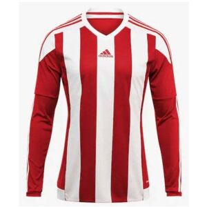 adidas Junior Striped Long Sleeve Jersey Size: 5-6 years, Colour: Red/White