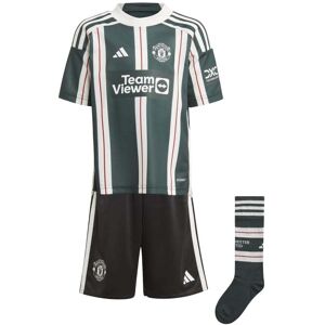 adidas Manchester United Away Mini Kit 2023/2024 Colour: Green, Size: 2-3 years