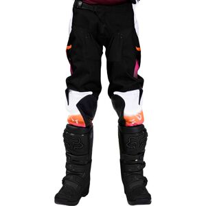 Fox Racing 2024 Youth Girls 180 Flora Black Pink Motocross Pants - UK 26, UK 26  - UK 26