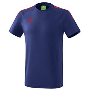 Erima Kids Essential 5-C T- Shirt - New Navy/Red, Size: 152