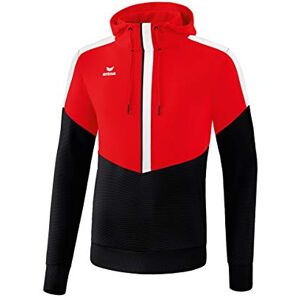 Erima Squad Hoody - Red/Black/White, 152