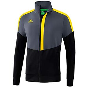 Erima Squad Trainings Jacket - Slate Grey/Black/Yellow, 164