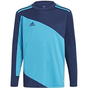 adidas Boy's Squadra 21 Goalkeeper Jersey Jersey (Long Sleeve), team navy blue/bold aqua, 5-6Y