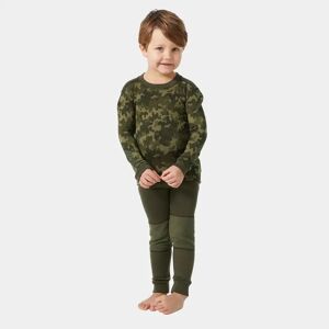 Helly Hansen Kids' Graphic LIFA® Merino Wool Base Layer Set Green 86/1 - Utility Gre Green - Unisex