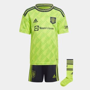 adidas Manchester United Third Mini Kit 2022 2023 Infant Boys - unisex - Lime Green - 1-2 Years