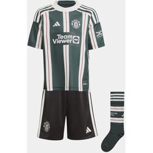 adidas Manchester United Away Mini Kit 2023 2024 Infants - unisex - Green/White - 4-5 Years