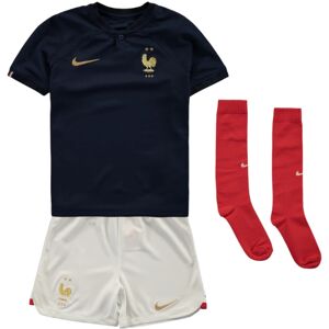 Nike 2022-2023 France Home Little Boys Mini Kit - Navy - male - Size: SB 4/5yrs (104-110cm)