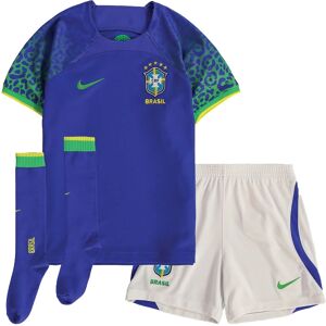 Nike 2022-2023 Brazil Away Little Boys Mini Kit - Blue - male - Size: SB 4/5yrs (104-110cm)