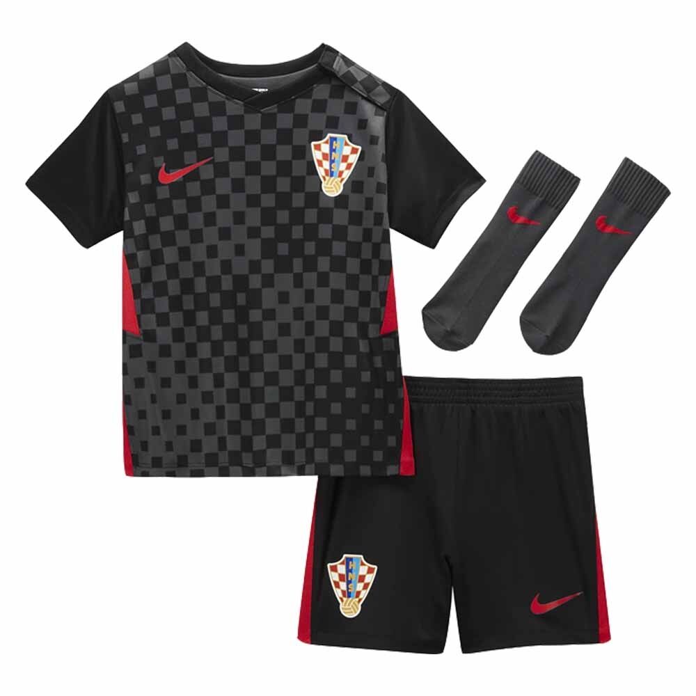 Nike 2020-2021 Croatia Little Boys Away Mini Kit - Black - male - Size: LB 6-7yrs (116-122cm)