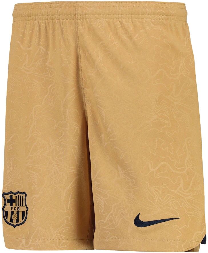 Nike 2022-2023 Barcelona Away Shorts (Gold) - Kids - Gold - male - Size: MB 26-27\" Waist (65-69 cm)