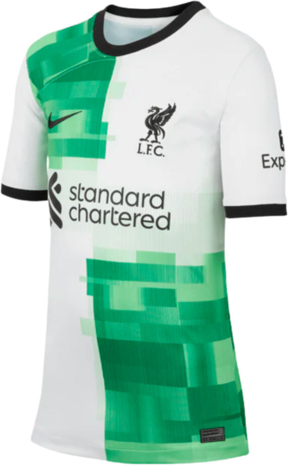 Nike 2023-2024 Liverpool Away Shirt (Kids) - White - male - Size: XLB 32-35\" Chest (81.5/88.5cm)