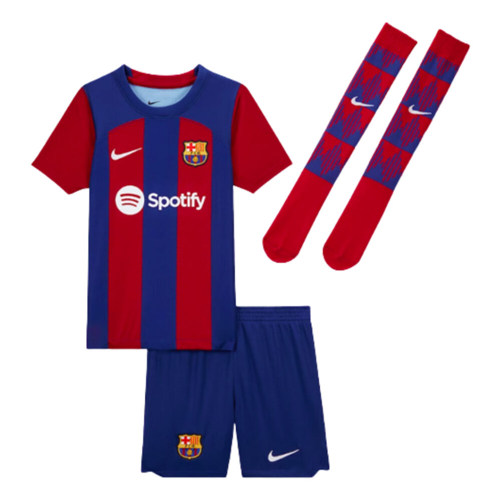 Nike 2023-2024 Barcelona Home Mini Kit - Red - male - Size: MB 5-6yrs (110-116cm)