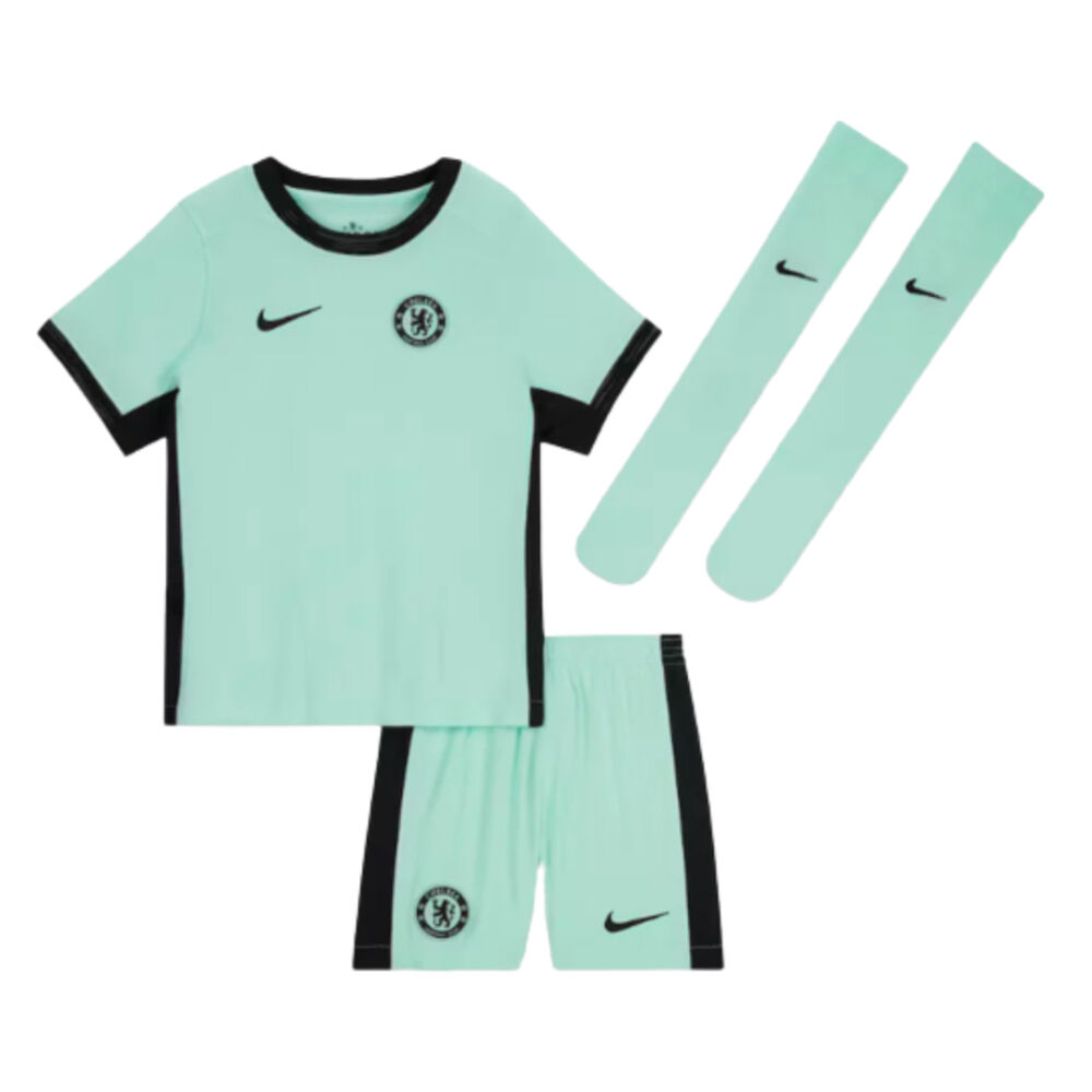 Nike 2023-2024 Chelsea Little Boys Third Mini Kit - Green - male - Size: XLB 7-8yrs (122-128cm)