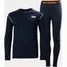 Helly Hansen Junior HH Lifa Active Base Layer Set Navy 176/16