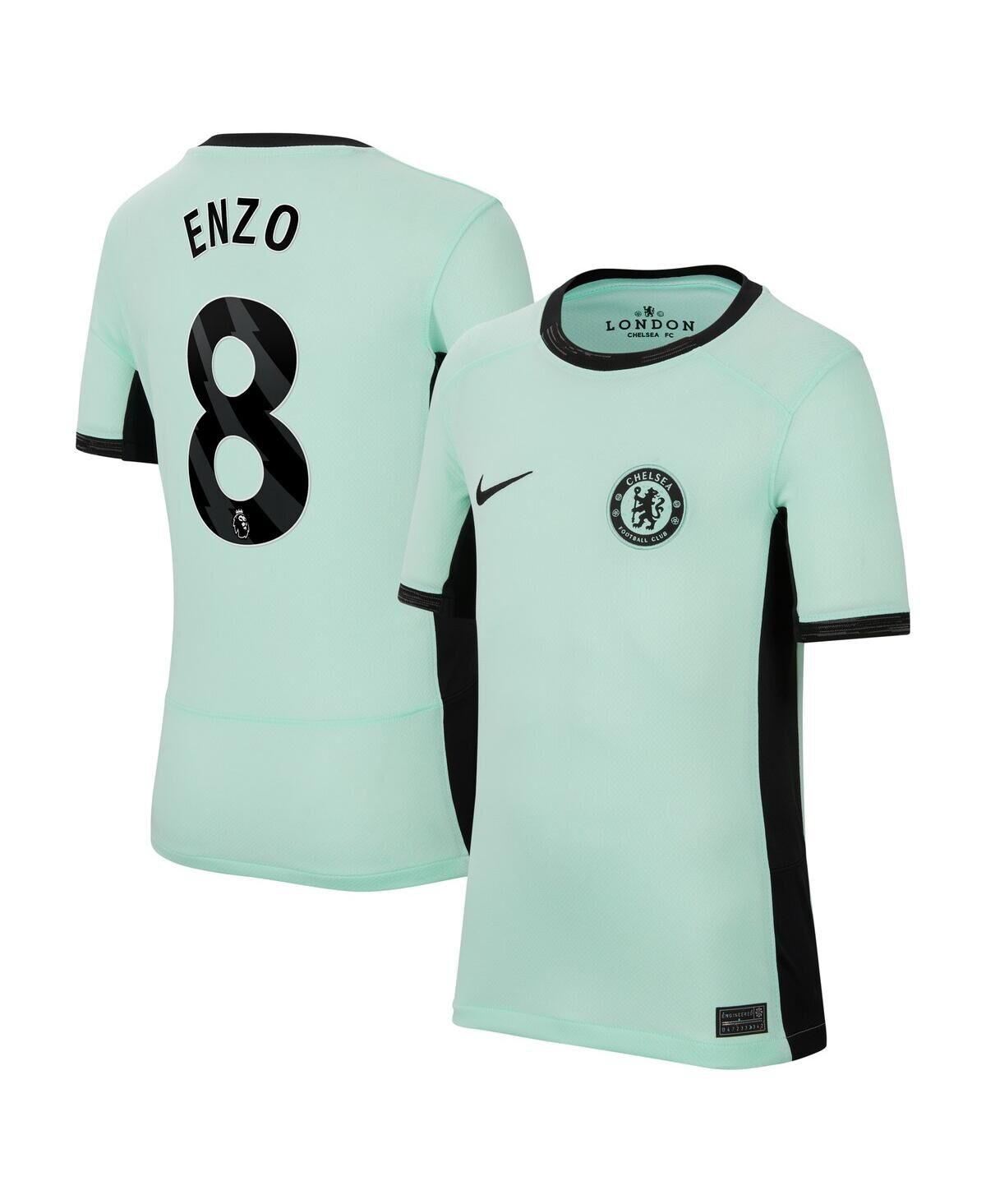 Big Boys Nike Enzo Fernandez Mint Chelsea 2023/24 Third Stadium Replica Player Jersey - Mint