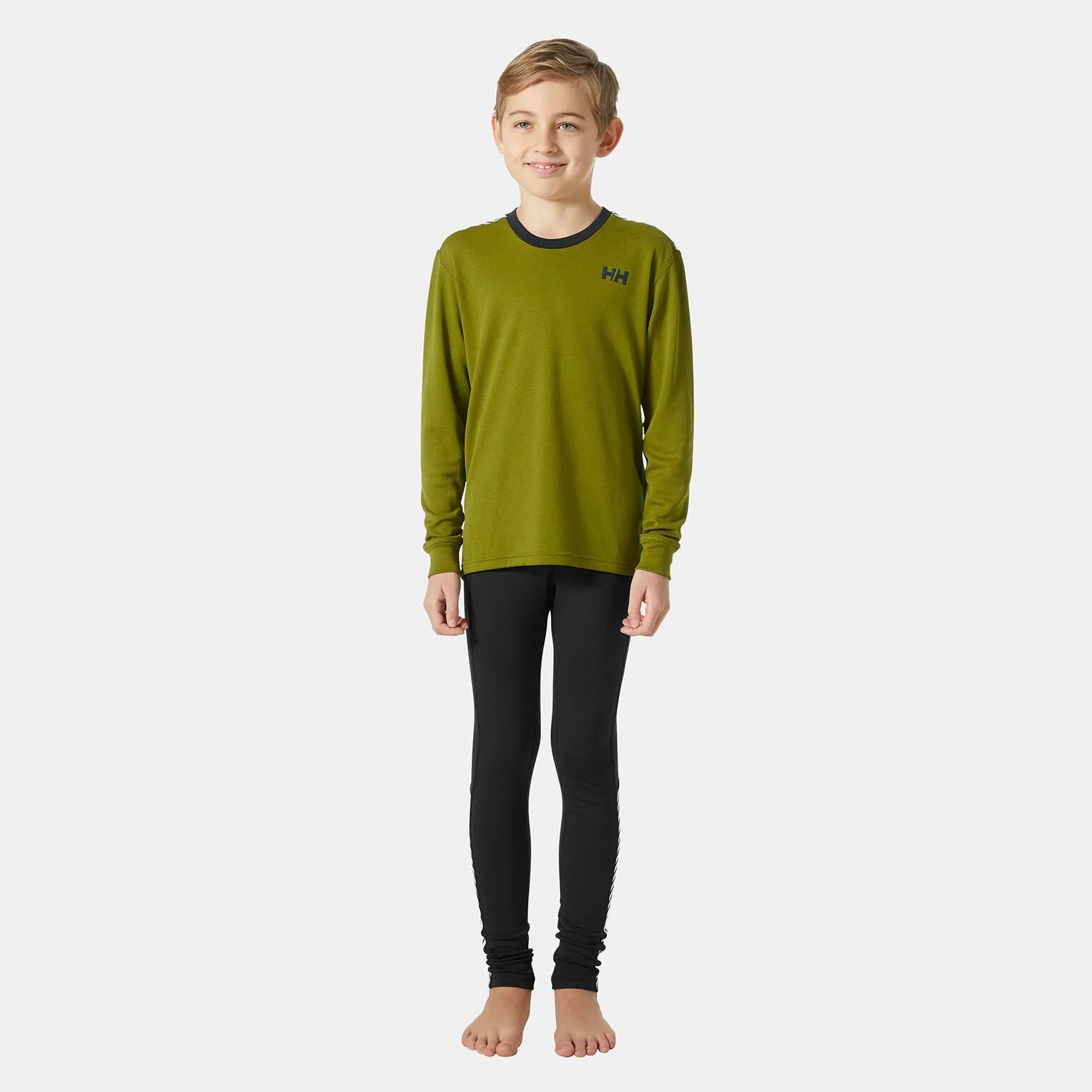 Helly Hansen Junior HH Lifa Active Base Layer Set Green 152/12