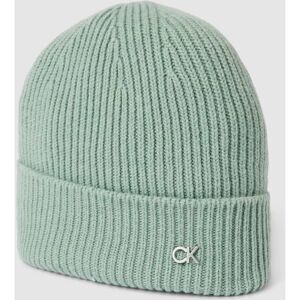 CK Calvin Klein Beanie mit Label-Detail, Größe One Size - EUR - Lind - One Size