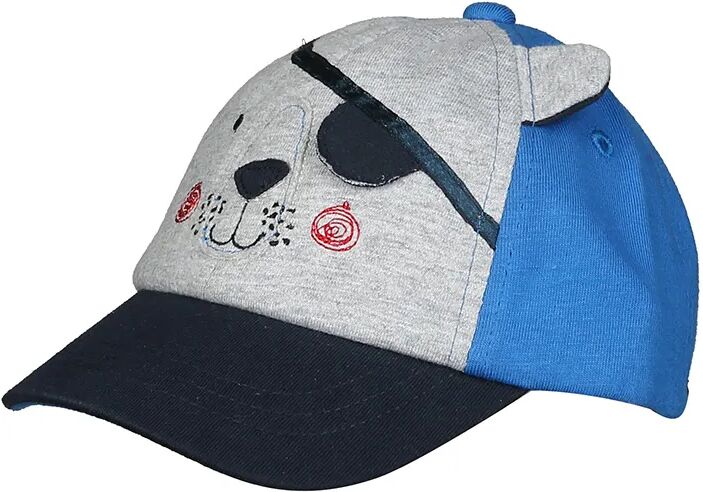 maximo Basecap PIRATE DOG in blau/grau melange