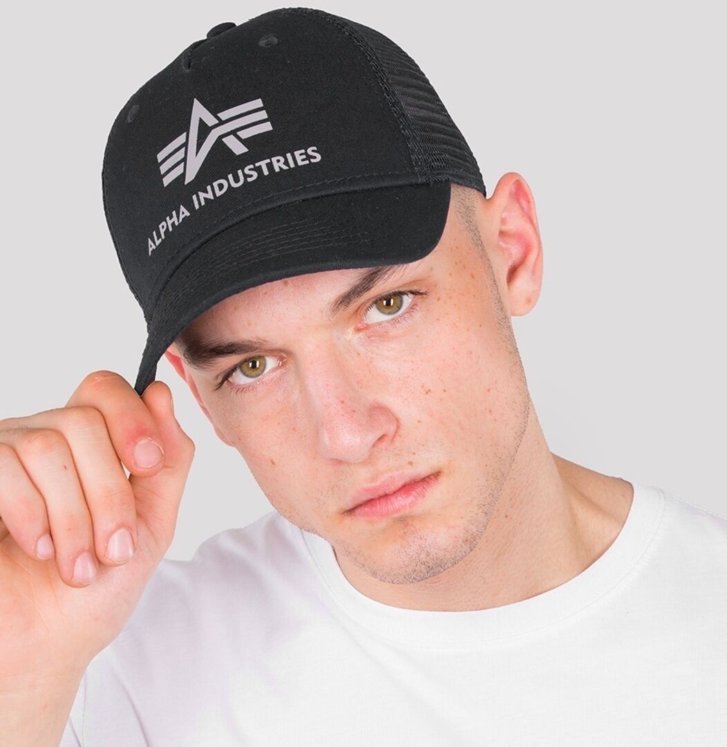 Alpha Industries Basic Trucker Kappe Schwarz Einheitsgröße