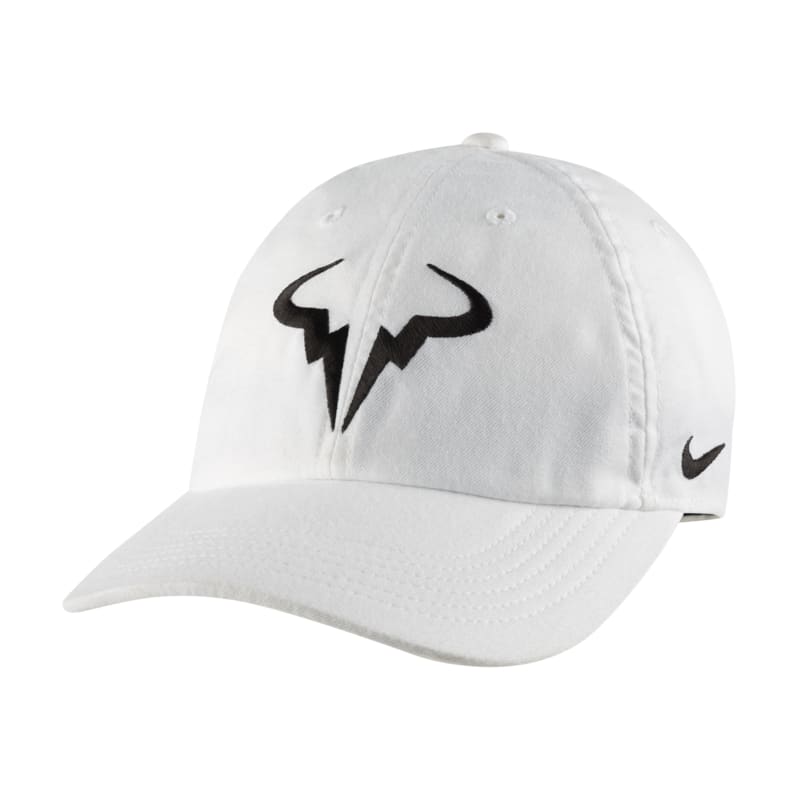 NikeCourt AeroBill Rafa Heritage86 Tennis Hat - White - size: ONE SIZE