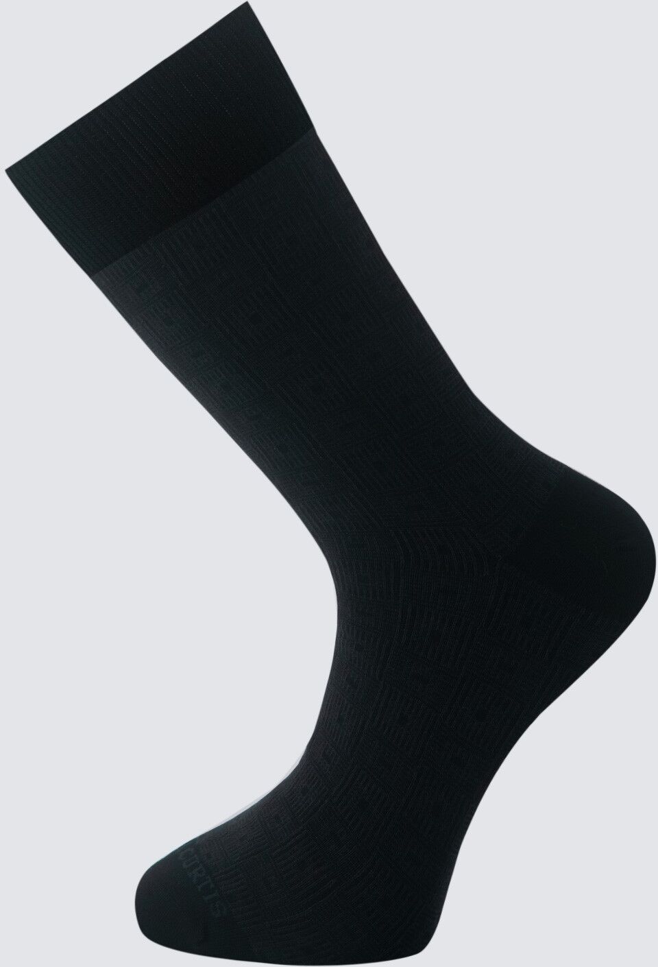 Hawes & Curtis Men's Geometric Square Cotton Rich Socks in Charcoal   Medium   Hawes & Curtis