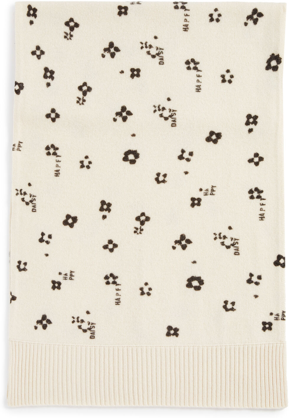 Kerri Rosenthal Happy Daisy Cashmere Scarf Pearl One Size  Pearl  size:One Size