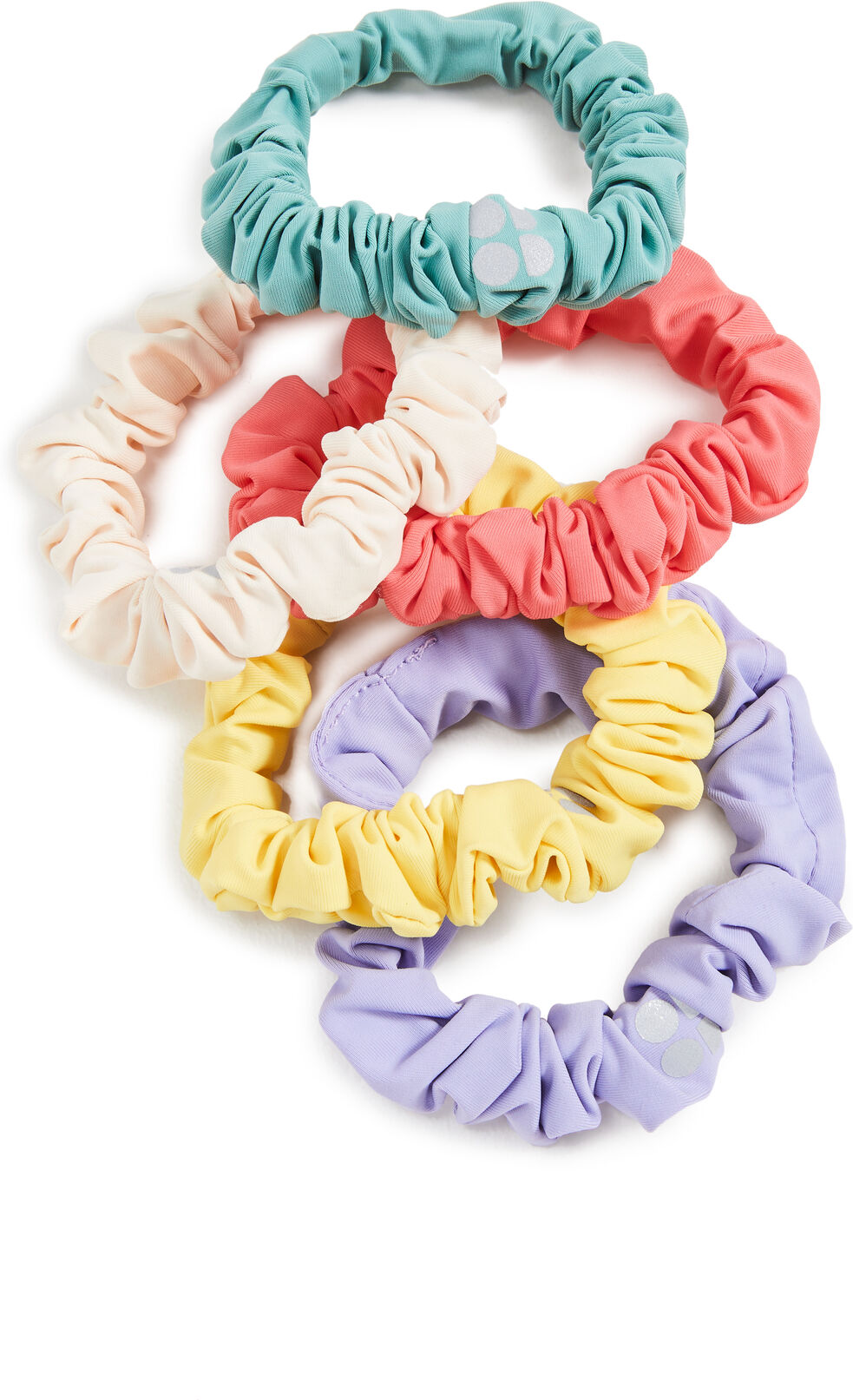 Sweaty Betty Skinny Scrunchie 5 Pack Calypso Pink One Size  Calypso Pink  size:One Size