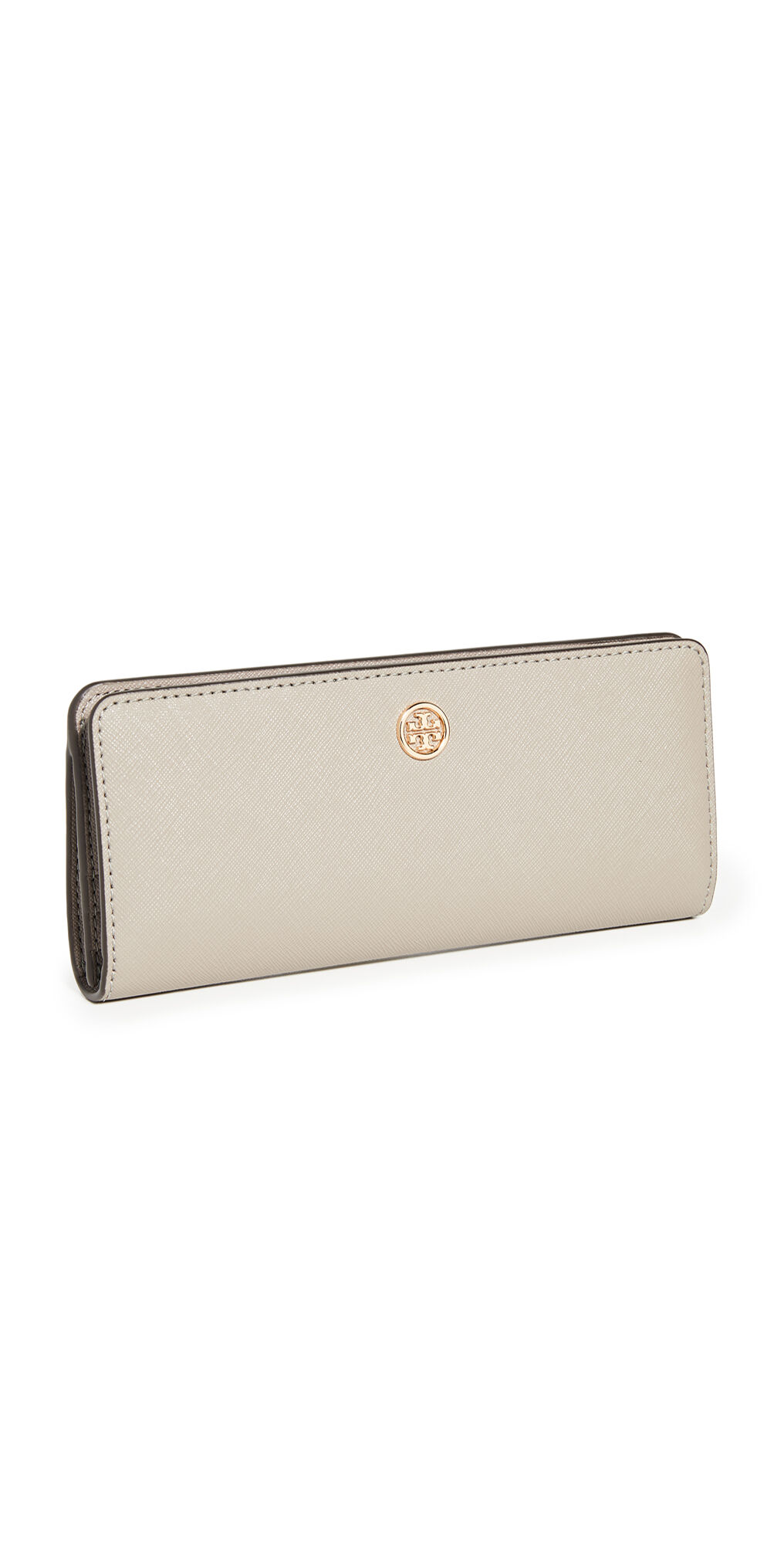 Tory Burch Robinson Slim Wallet Grey Heron One Size  Grey Heron  size:One Size