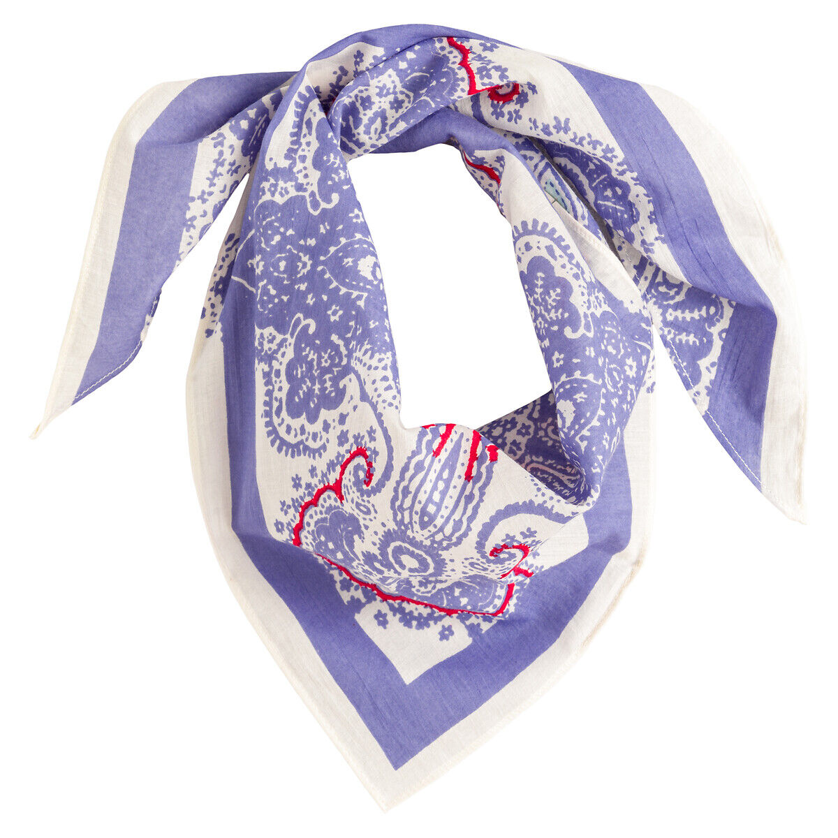 LA REDOUTE COLLECTIONS Foulard triangle imprimé, coton bio