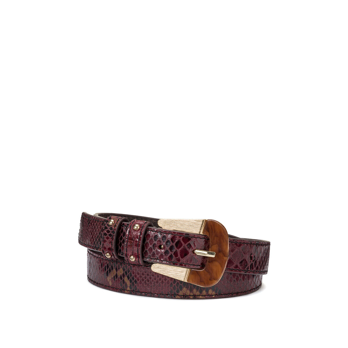 LA REDOUTE COLLECTIONS Ceinture effet python en cuir