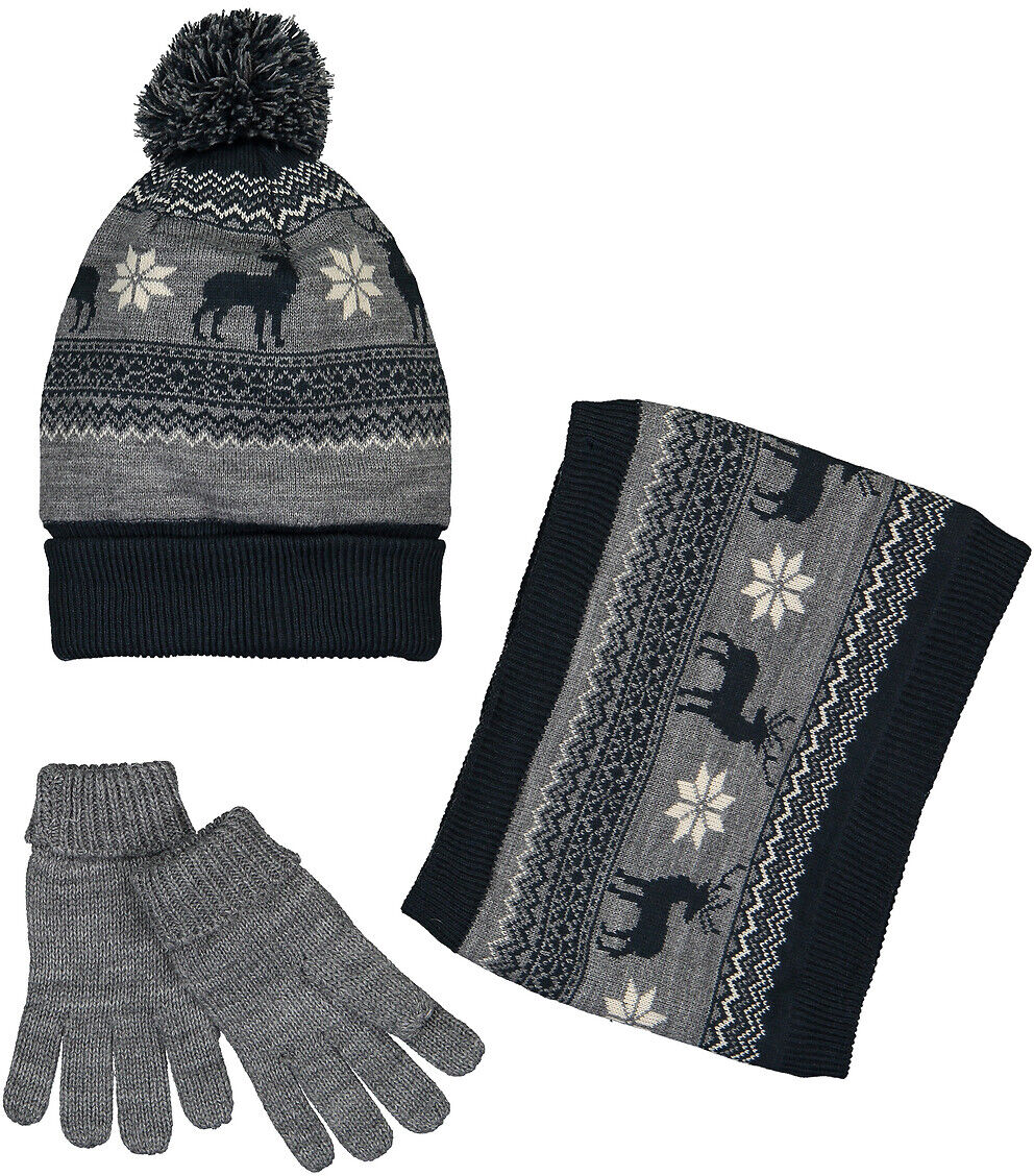 LA REDOUTE COLLECTIONS Ensemble 3 pièces bonnet, snood et gants