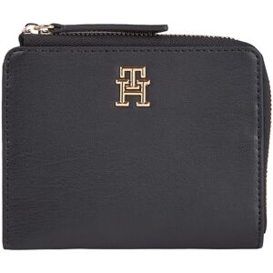 Tommy Hilfiger Geldbörse »TH FEMININE MED SLIM WALLET«, mit Markenemblem vorne schwarz