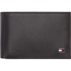 Tommy Hilfiger Geldbörse »ETON MINI CC FLAP & COIN POCKET«, aus echtem Leder schwarz