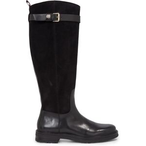 Tommy Hilfiger Stiefel »CASUAL ESSENTIAL BELT LONGBOOT«, mit kleiner... schwarz  39