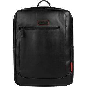 Bugatti Laptoprucksack »CLARK«, echt Leder schwarz Größe B/H/T: 30 cm x 39 cm x 9 cm