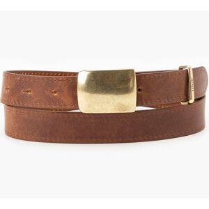 Levi's® Ledergürtel »PLAQUE BELT« brown Größe 85