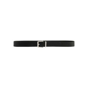 Gant Ledergürtel »LOGO LEATHER BELT«, mit silberfarbenner Schnalle,... BLACK Größe 85