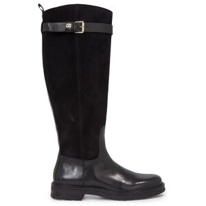 Tommy Hilfiger Stiefel »CASUAL ESSENTIAL BELT LONGBOOT«, mit kleiner... schwarz Größe 39