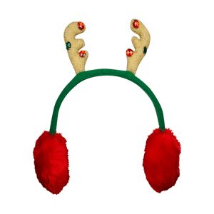Capelli New York Ohrenwärmer, Earmuff im Weihnachts-Design rot-grün-goldfarben Größe