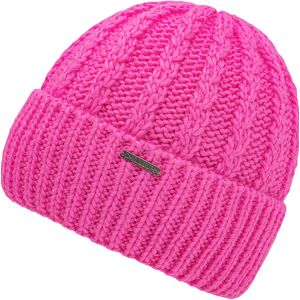 chillouts Strickmütze »Nayla Hat«, Mit Zopfmuster pink Größe